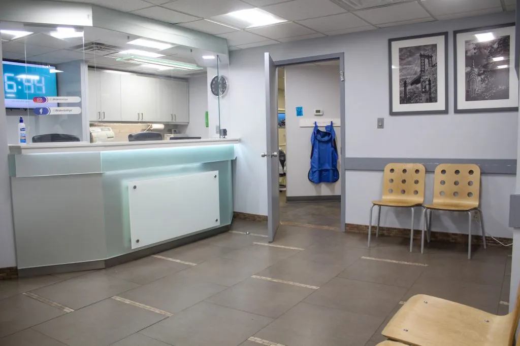 Dental office patient seating area