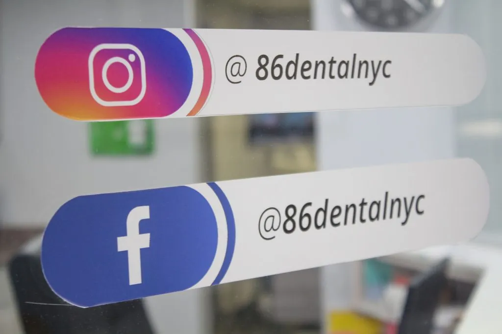 86th Street Dental Center social media - Find us on Instagram and Facebook @86dentalnyc