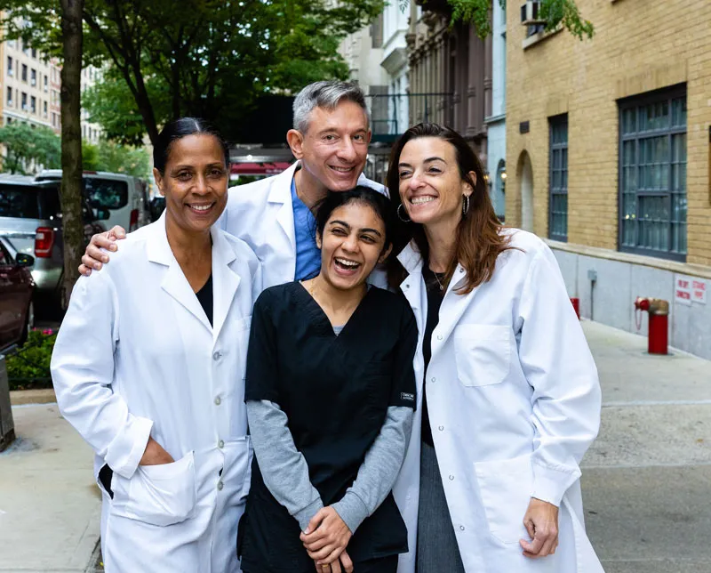 Dr. Kirsch and his dental staff at 86th Street Dental Center